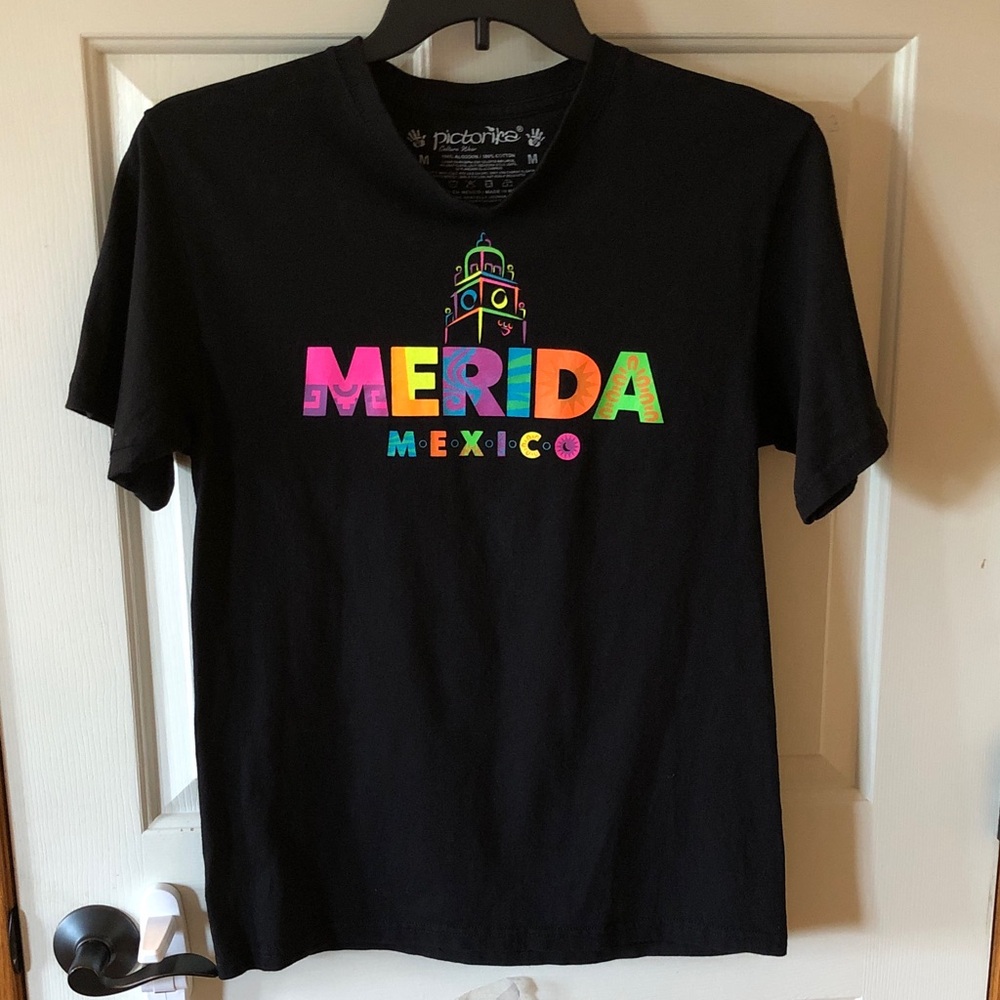 Merida Mexico Neon Logo Black Tee